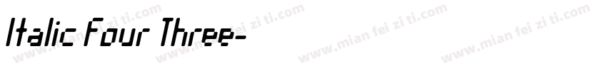 Italic Four Three字体转换
